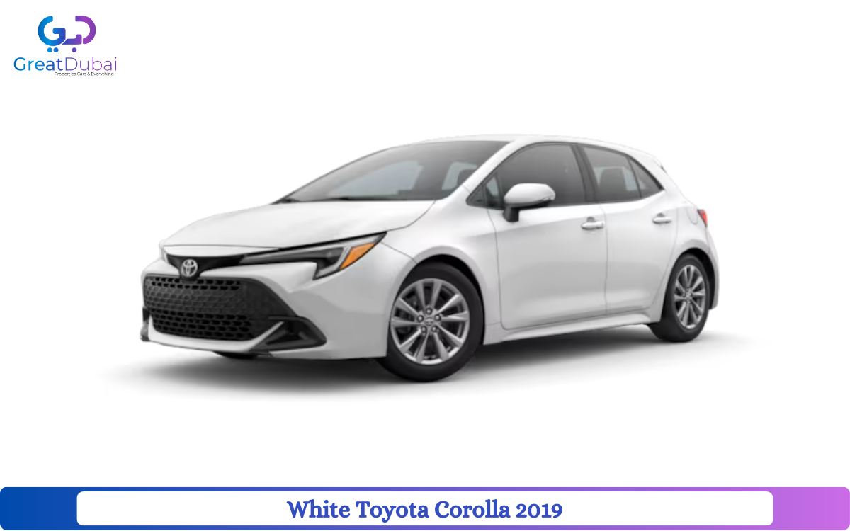 White Toyota Corolla 2019 Rent in Dubai with Great Dubai-image