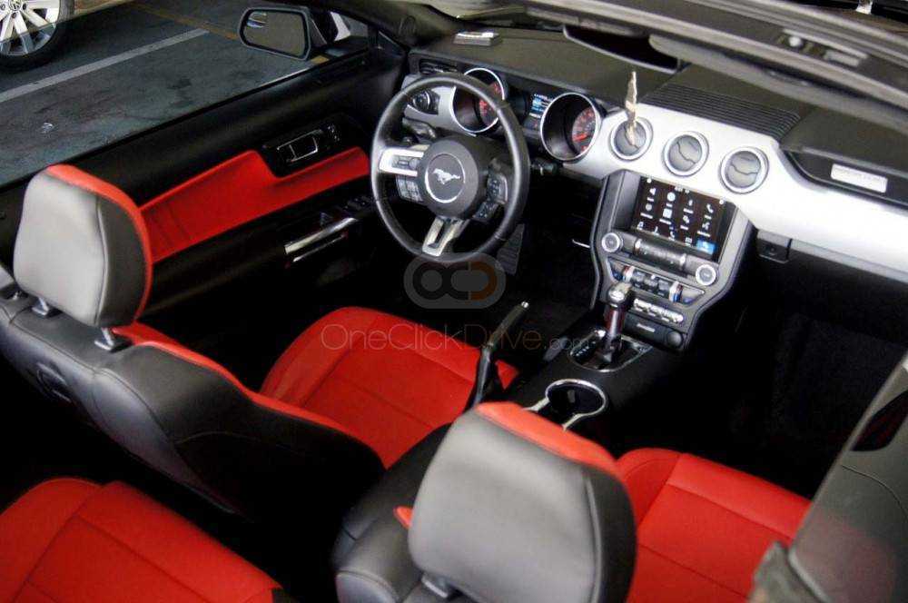 Rent Black Ford Mustang EcoBoost Convertible V4 in Dubai-pic_3