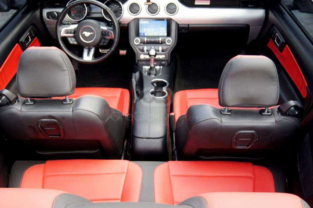 Rent Black Ford Mustang EcoBoost Convertible V4 in Dubai-pic_4