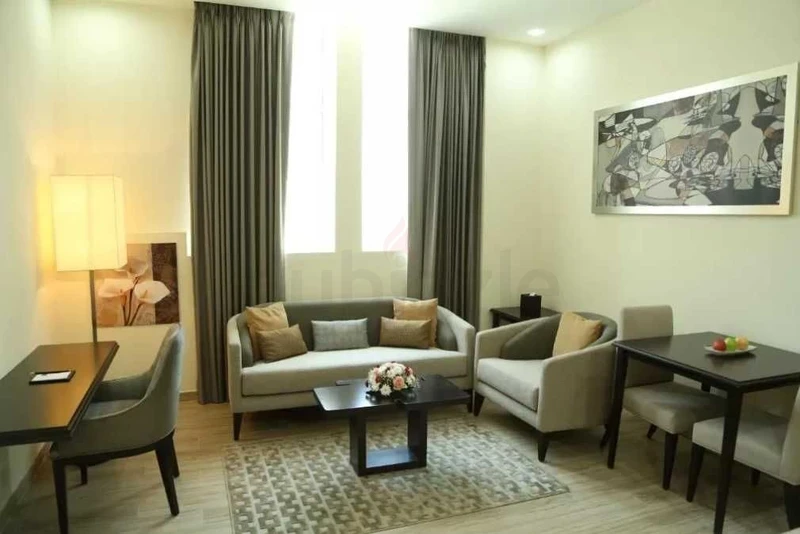 Fully Furnished Deluxe Studio Apartment available at The Uptown Apartment by Gewan with 08pcs laundry included per week